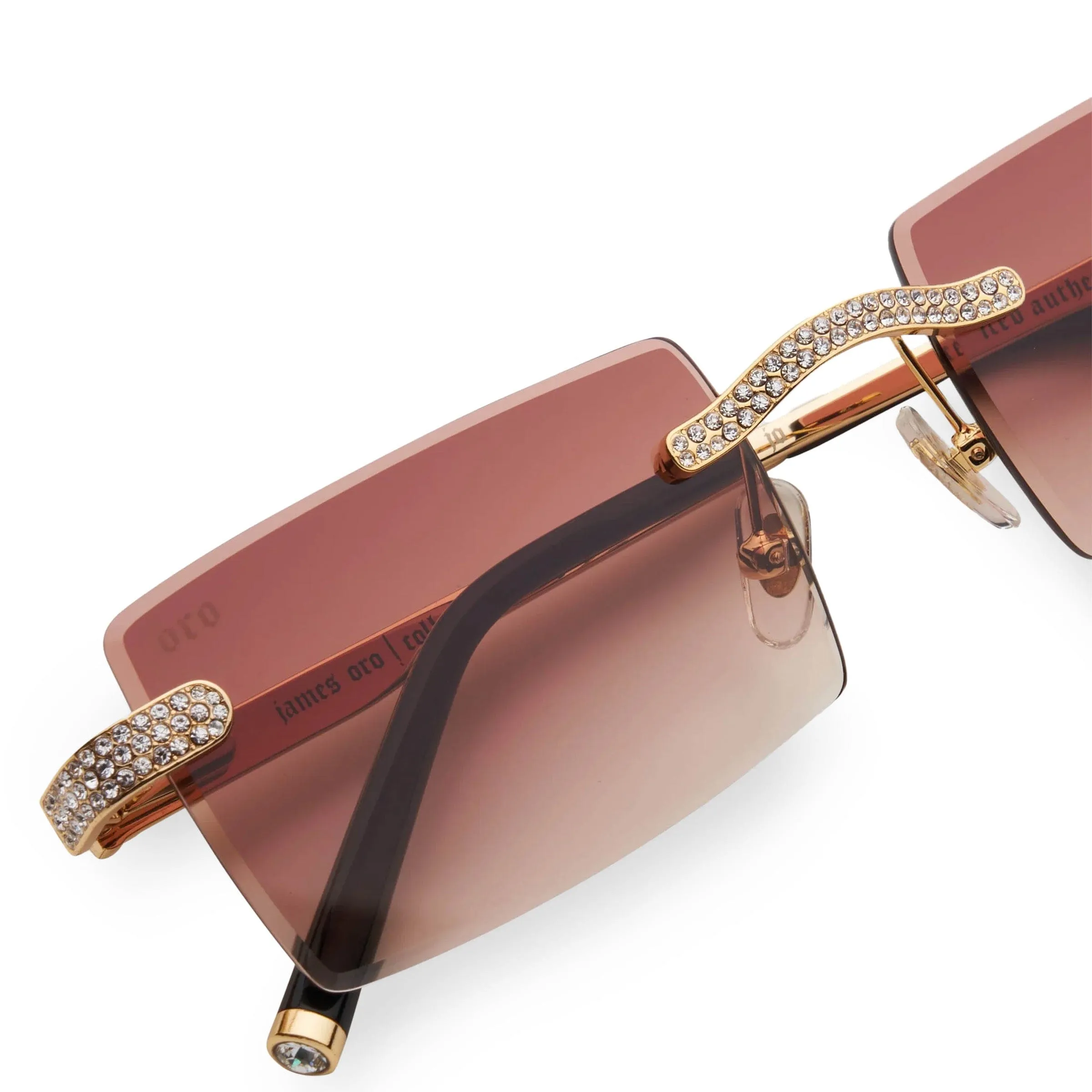 ICED BROWN TINT AUTHENTIC LIGHT BROWN TINT / GOLD FRAME | Bodega