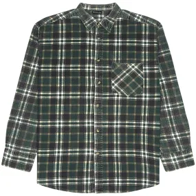 Identic Checkered Flannel Shirt Green Black Cream