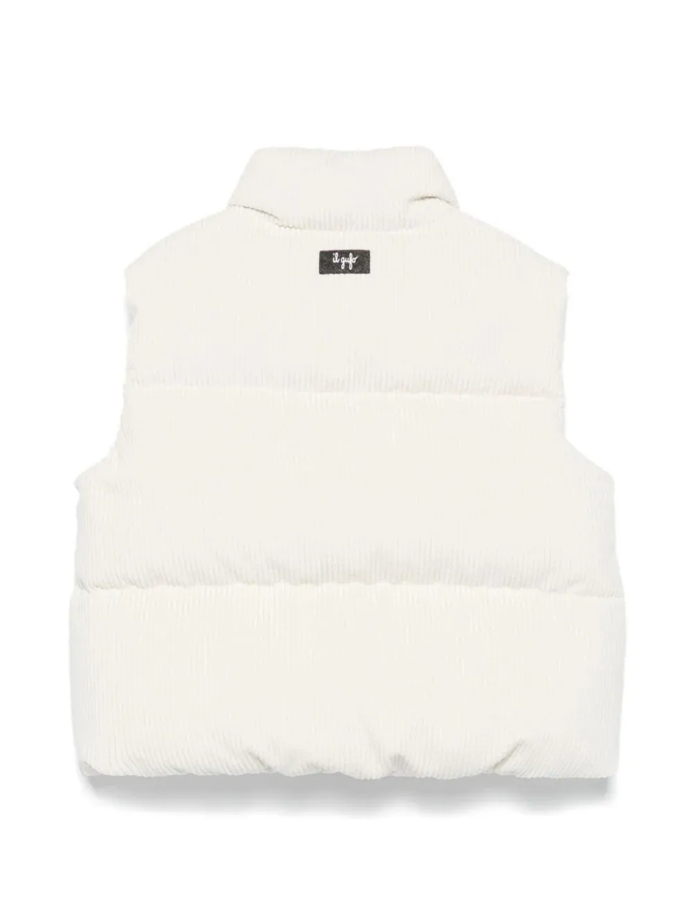 IL GUFO White Corduroy Padded Vest