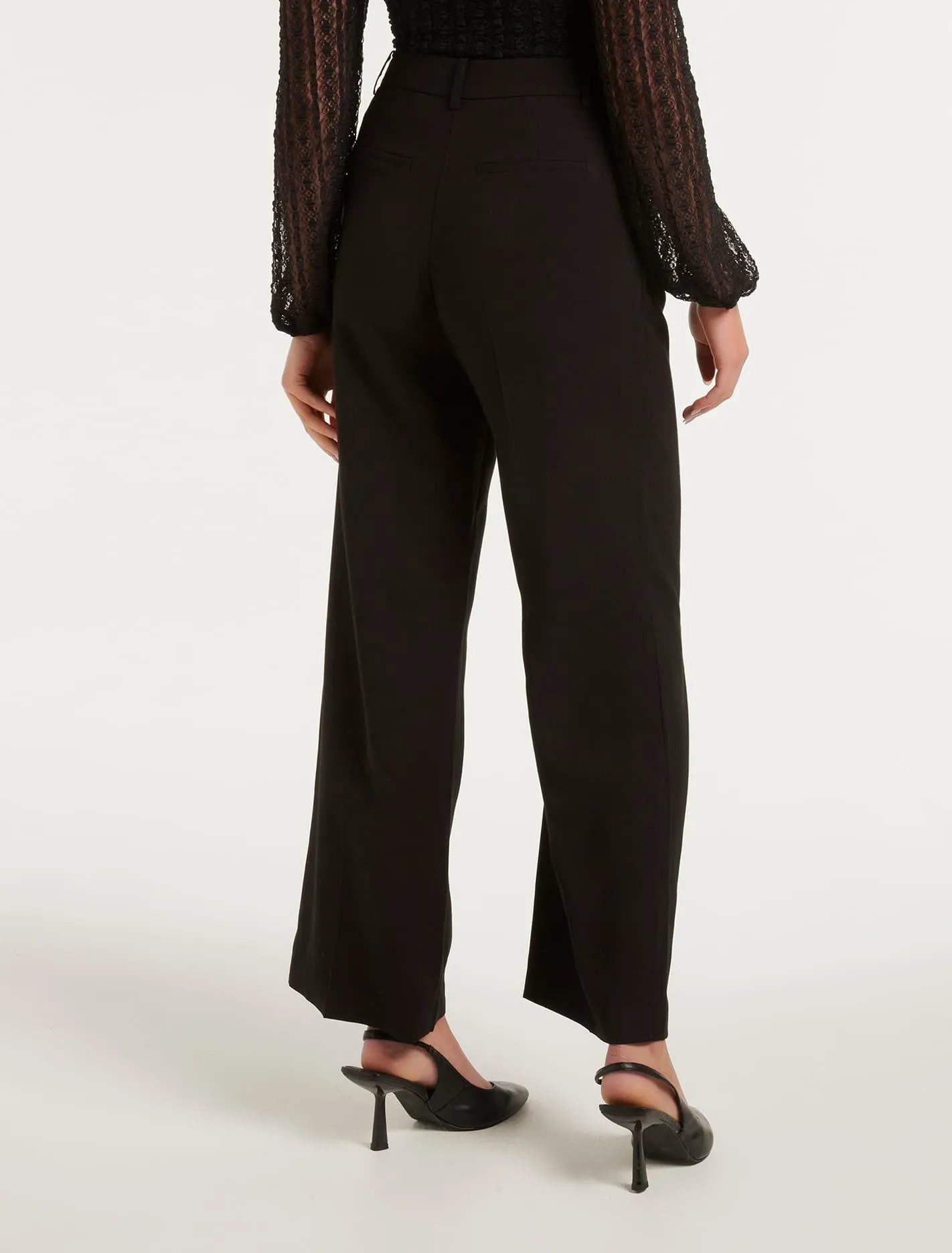 Ines Tailored Straight-Leg Pants