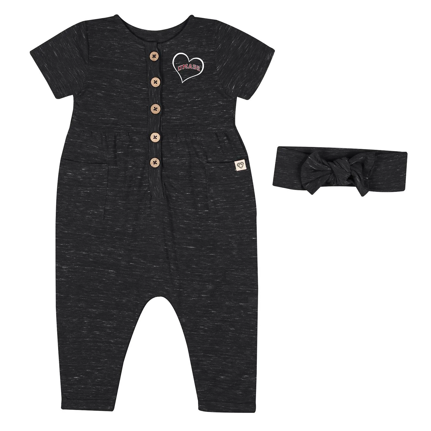 INFANT GIRL FLEET ROMPER - BLACK