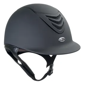IRH Equestrian IR4G Helmet - Black Matte with Black Matte Vent