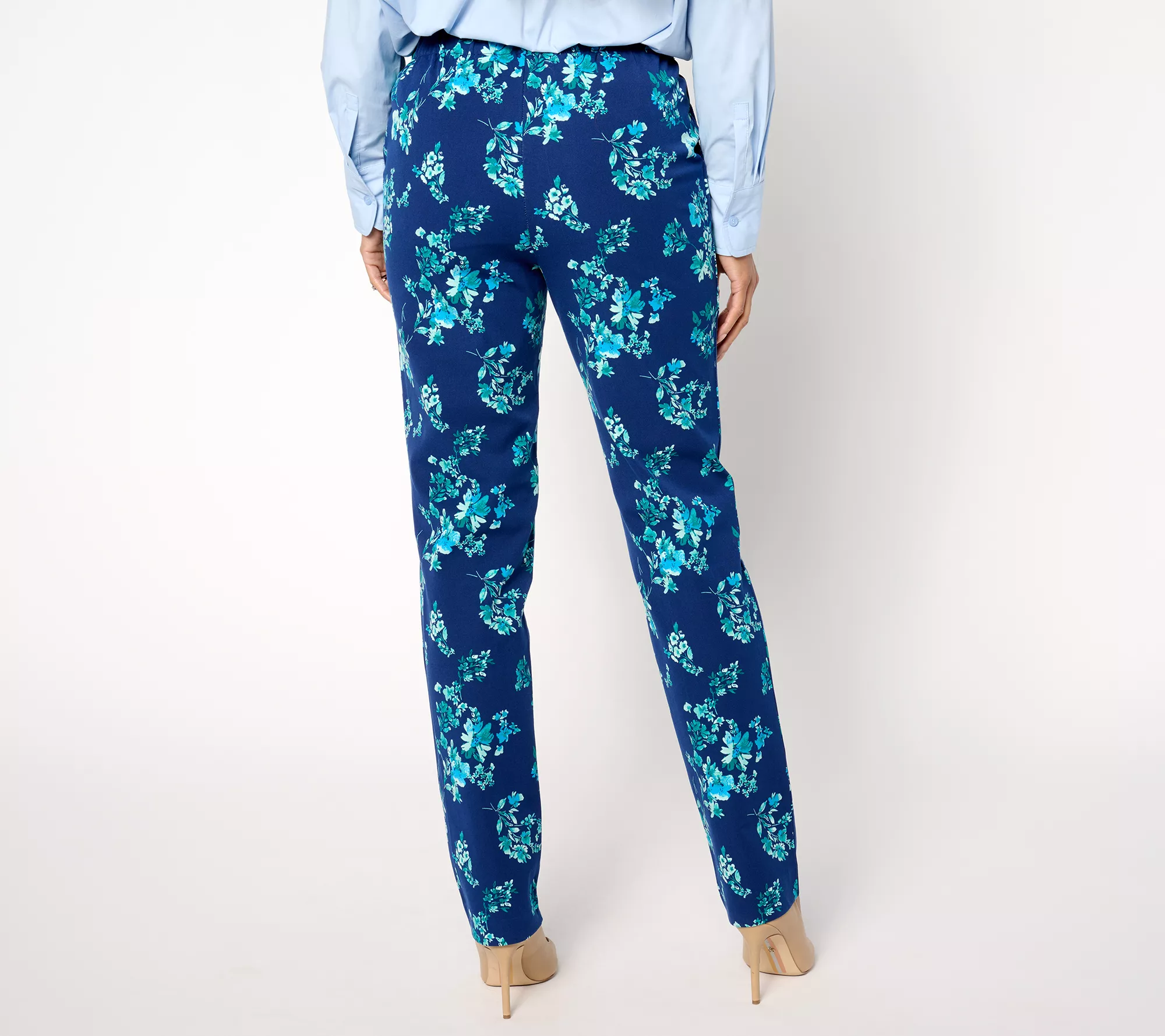 Isaac Mizrahi Live! Tall 24/7 Stretch Straight Leg Printed Pants