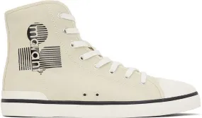 Isabel Marant Beige Benkeenh High-Top Sneakers