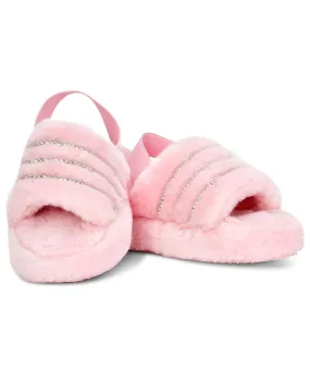 iScream Pink Rhinestone Slipper