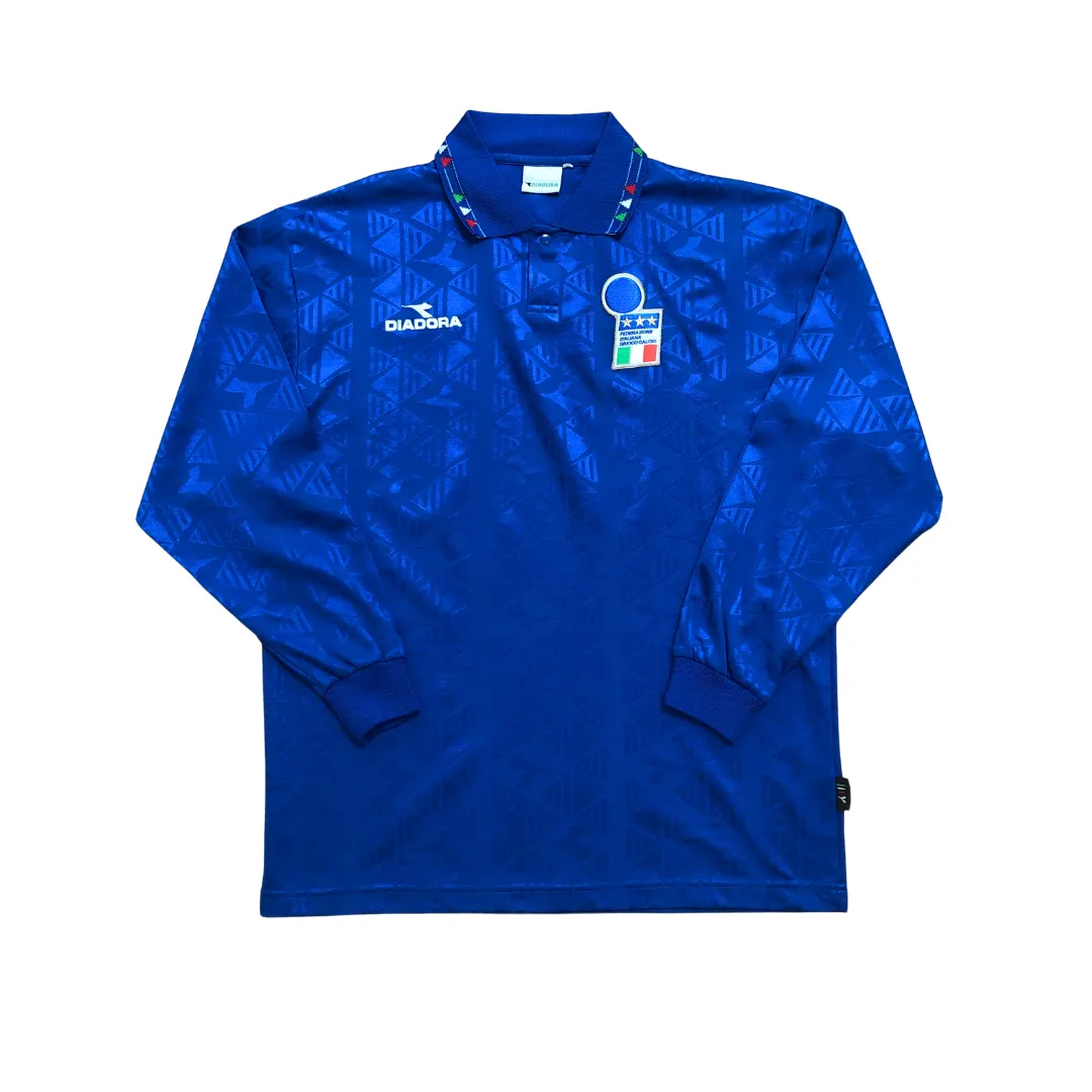 Italy 1994 Diadora Original Home Football Shirt Large