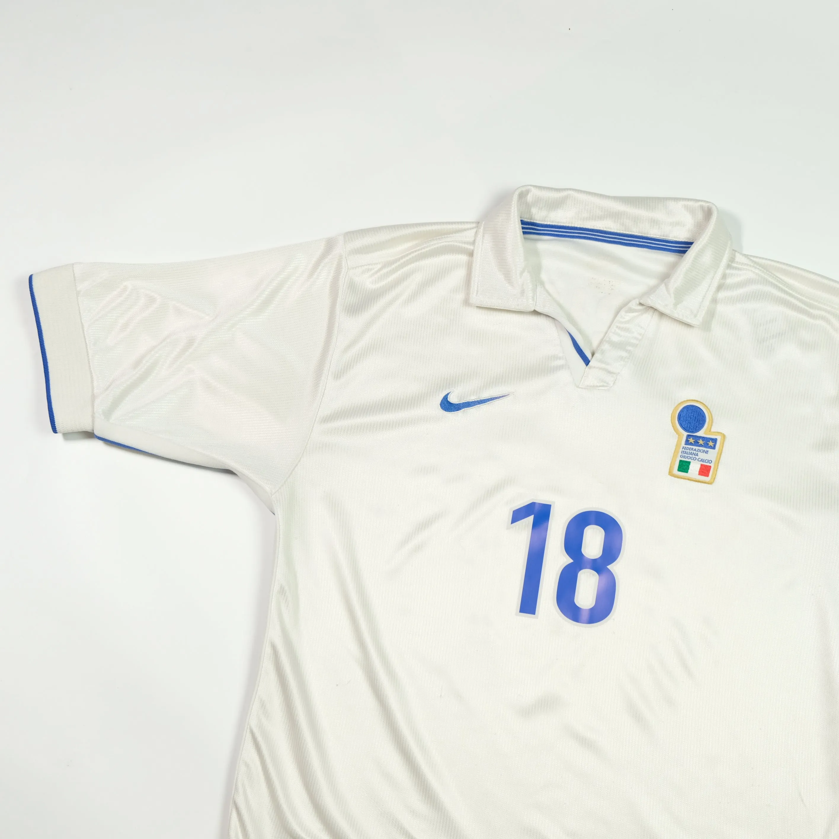 Italy Baggio 18 1997/1998 Nike Original Away Football Shirt Medium