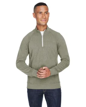 J America JA8869 Men Triblend Fleece Quarter-Zip