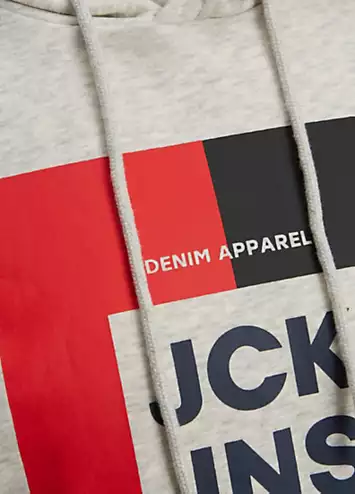 Jack & Jones Logo Print Hoodie | Grattan