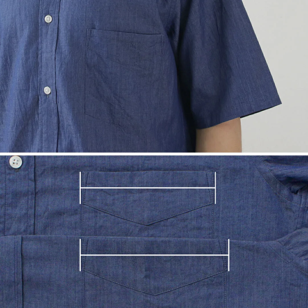 JAPAN BLUE JEANS（ジャパンブルージーンズ） 3ozデニム ショートスリーブシャツ / メンズ 半袖 レギュラーカラー 日本製 3oz Denim S/S Shirt