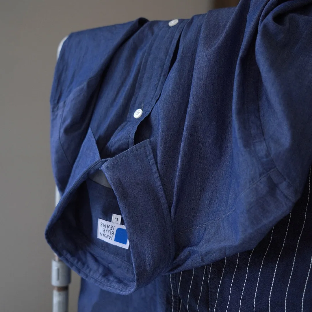 JAPAN BLUE JEANS（ジャパンブルージーンズ） 3ozデニム ショートスリーブシャツ / メンズ 半袖 レギュラーカラー 日本製 3oz Denim S/S Shirt