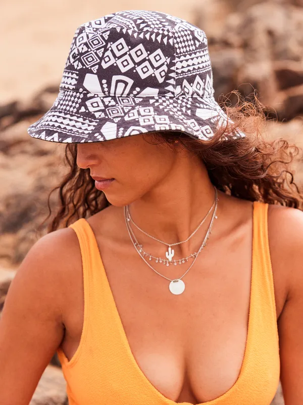 Jasmine Paradise - Reversible Bucket Hat for Women