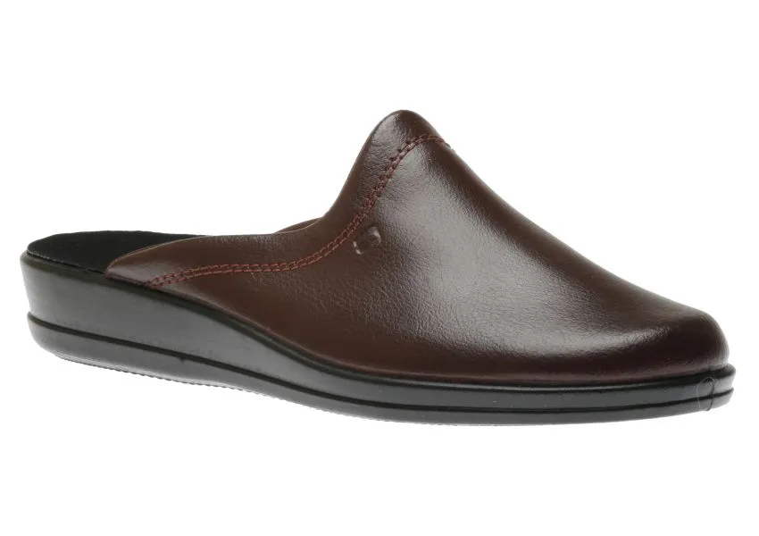 Jerry Wine Leather Slipper