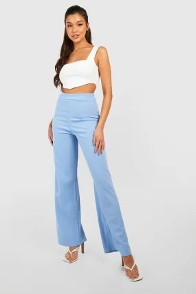 Jersey Knit Slouchy Wide Leg Pants