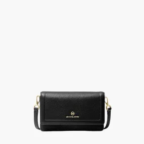 Jet Set Small Pebbled Leather Smartphone Convertible Crossbody Bag