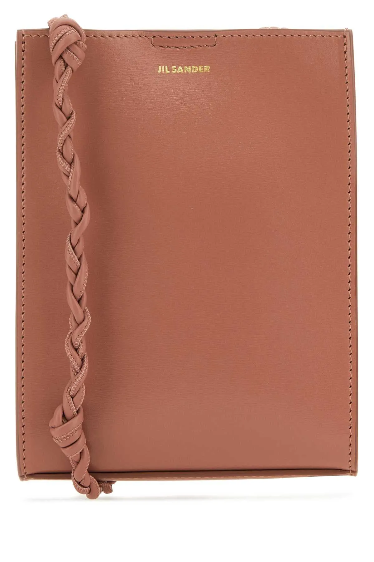 Jil Sander Dark Pink Leather Small Tangle Shoulder Bag