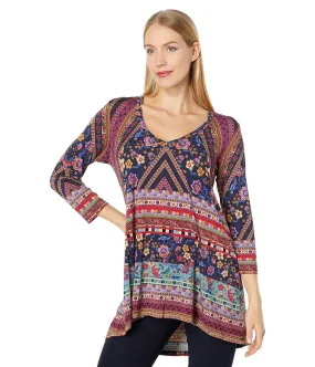 Johnny Was Cruz V-Neck Swing Tunic Women's