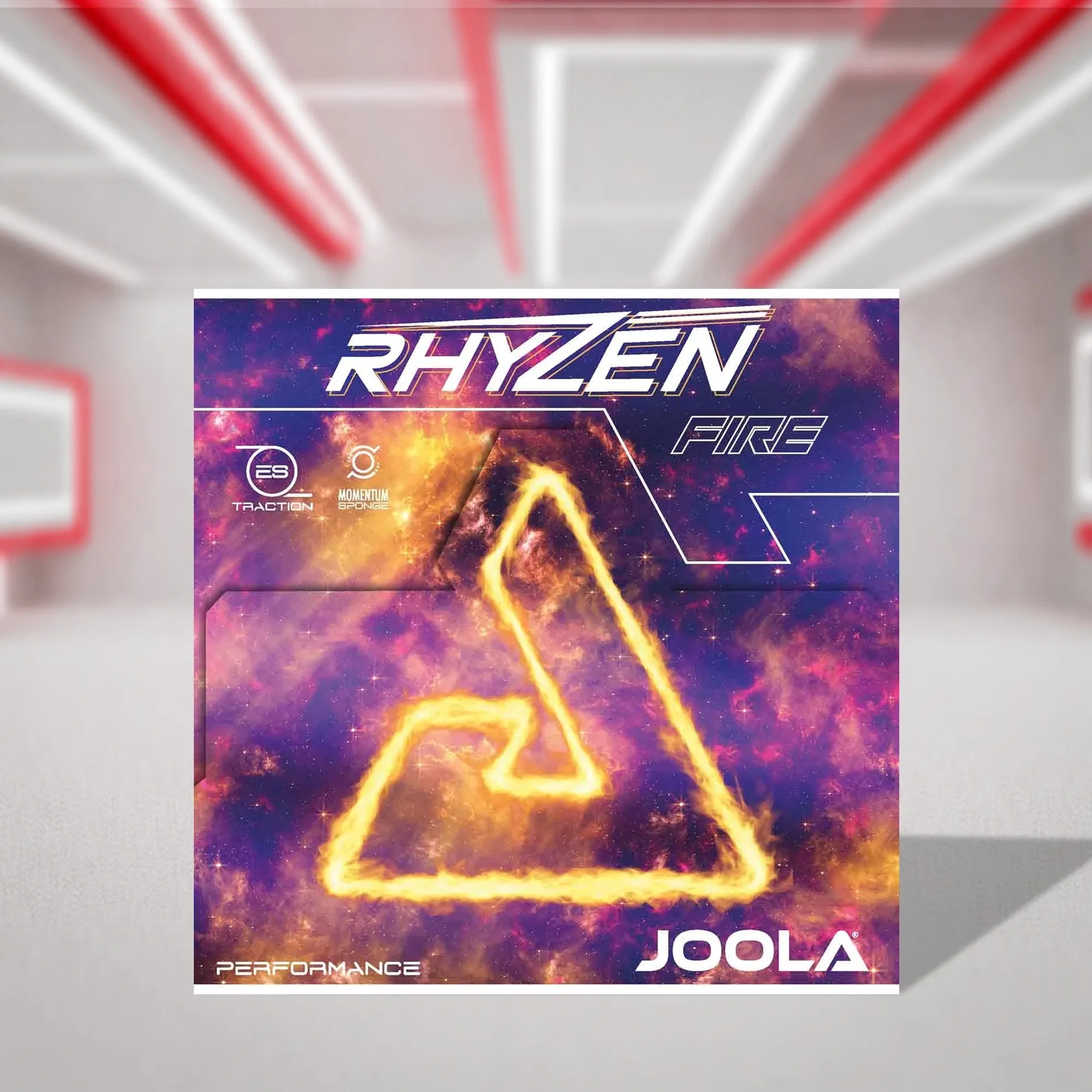 Joola Rhyzen Fire Table Tennis Racquet Rubber - Red