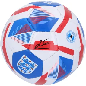 Jordan Henderson England National Team Autographed Fanatics Authentic England FA Soccer Ball