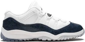 Jordan Kids 11 Retro Low LE Navy Snakeskin sneakers White