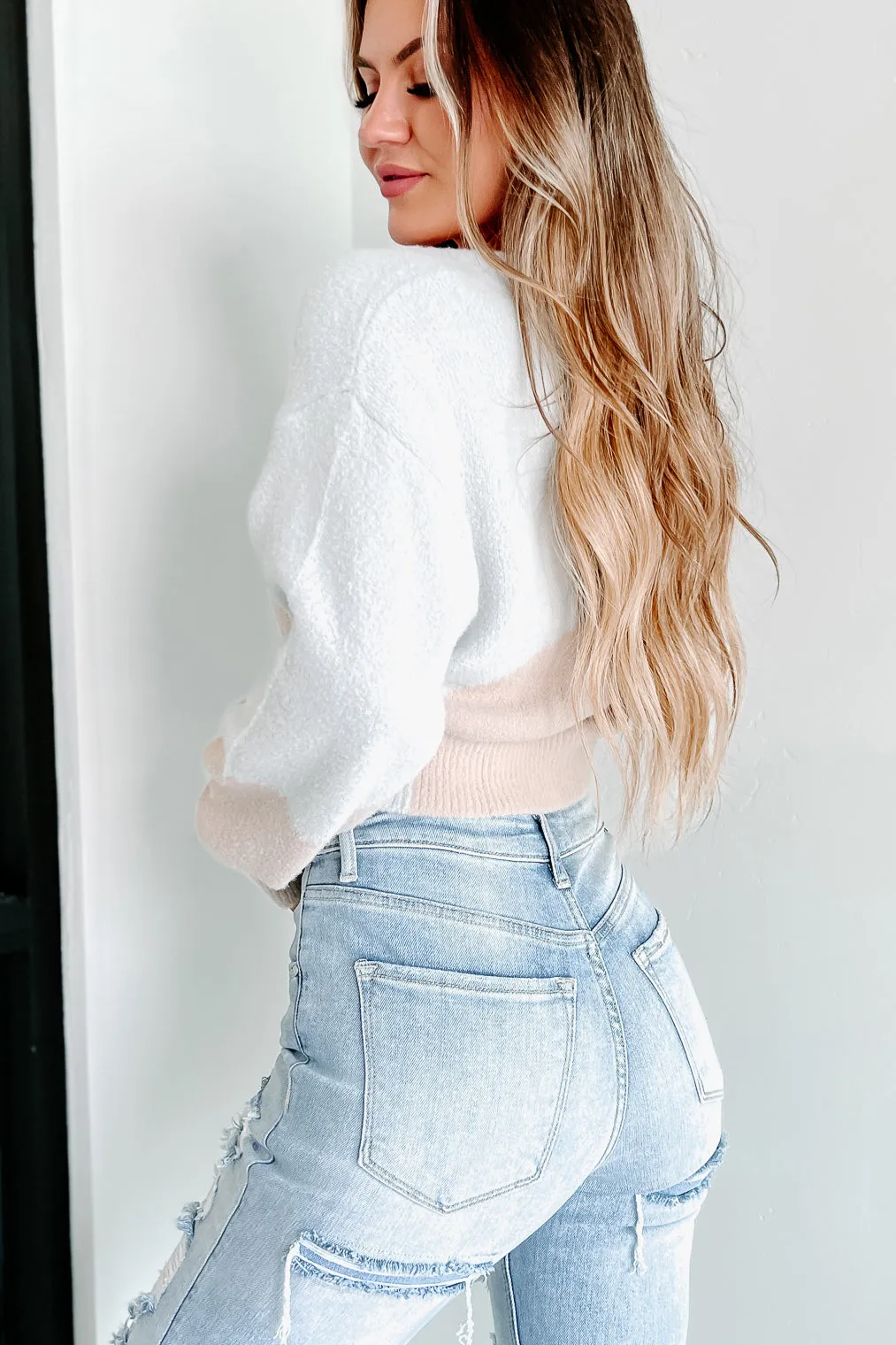 Joyful Daydreams Cardigan Top (Grey/Taupe)