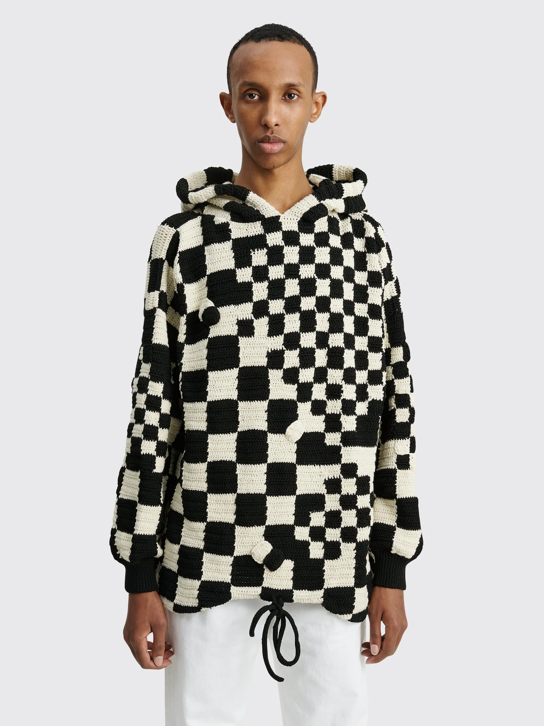 Judy Turner PI Hooded Sweater Black / White