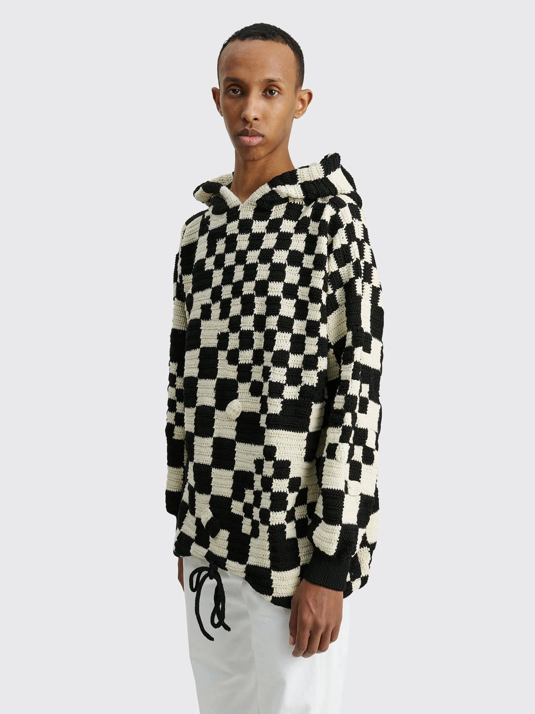 Judy Turner PI Hooded Sweater Black / White