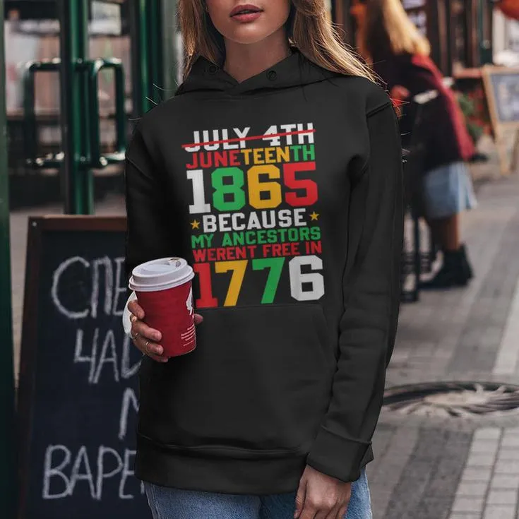 Junenth Celebrate Freedom 1865 African American Women Women Hoodie