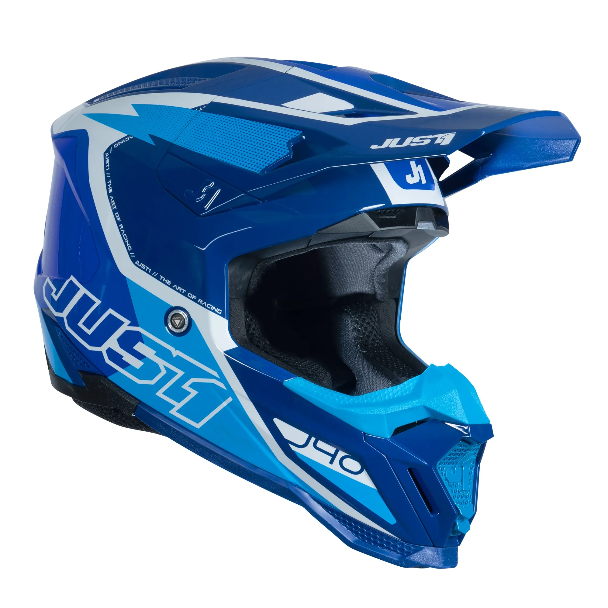 Just1 J40 Flash Helmet - White/Blue