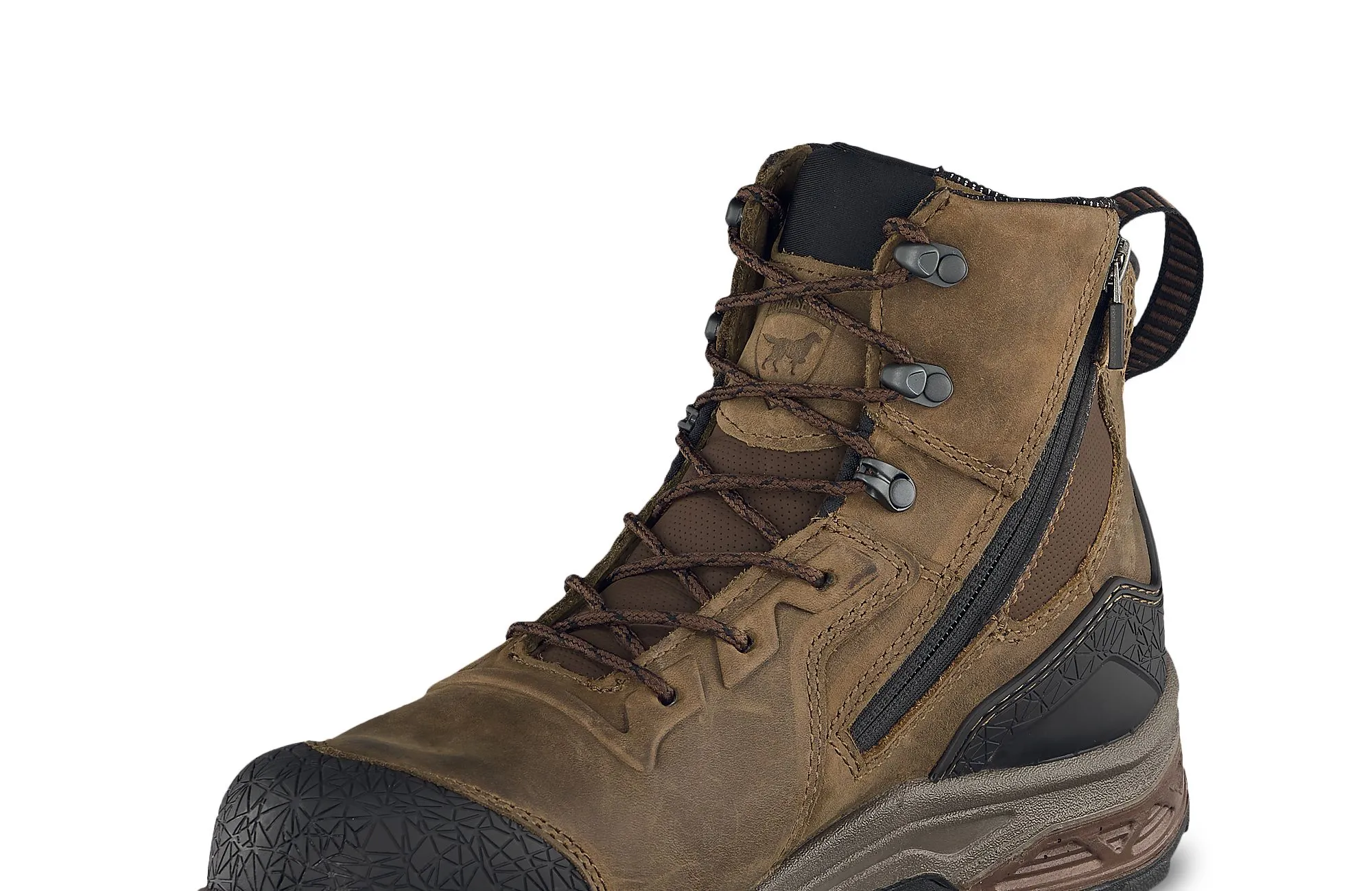 Kasota  Men's 6-inch Waterproof Leather Safety Toe Side-Zip Boot