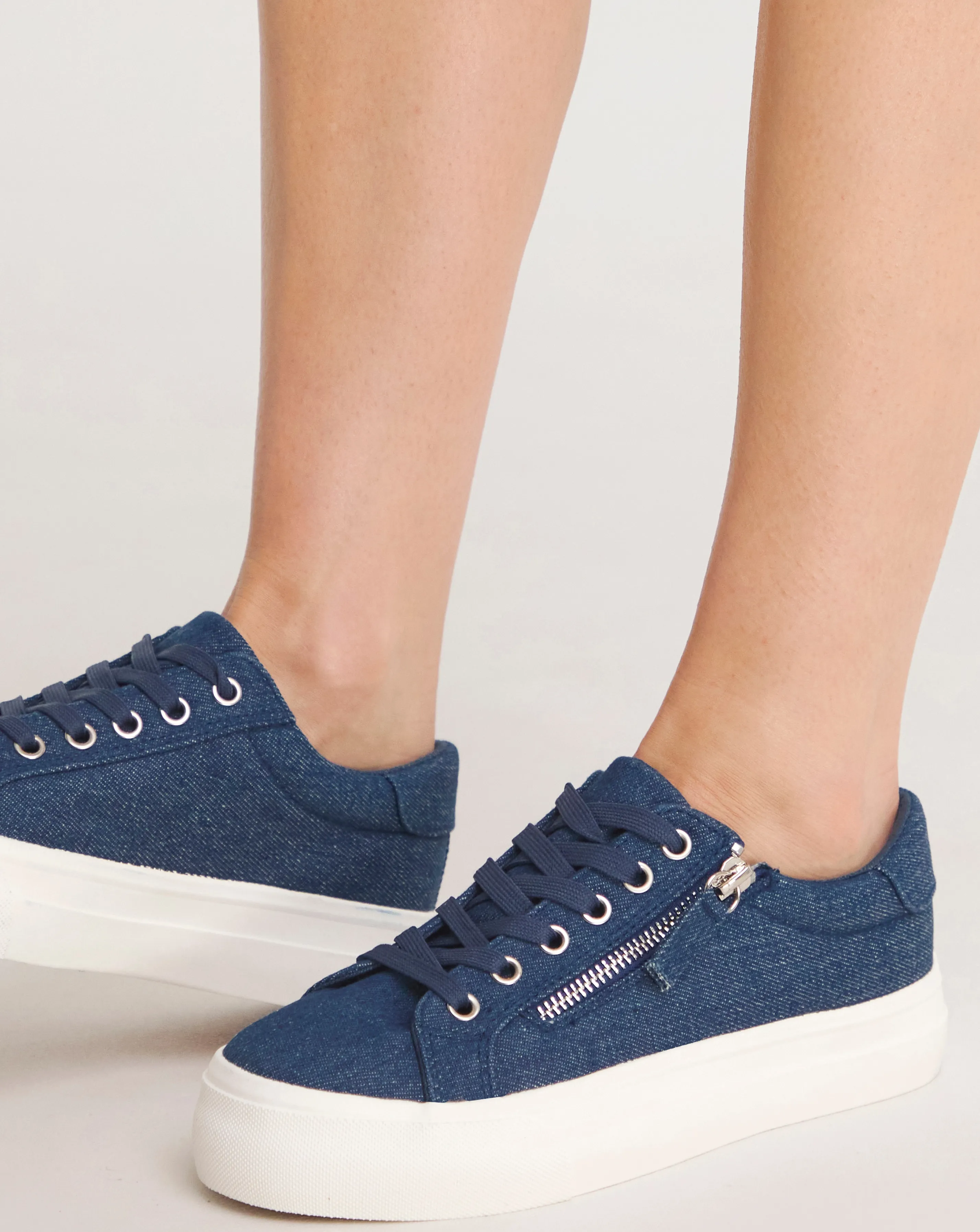 Kate Lace Up Zip Detail Chunky Trainers Wide E Fit | Simply Be