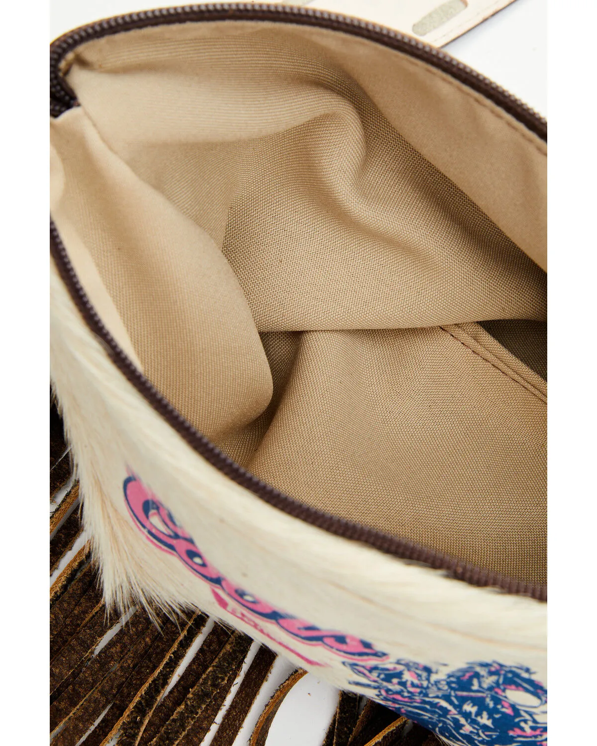 Keep It Gypsy Women's Coors Rodeo Cowhide Fringe Maxine Crossbody Bag