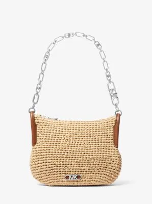 Kendall Small Straw Shoulder Bag