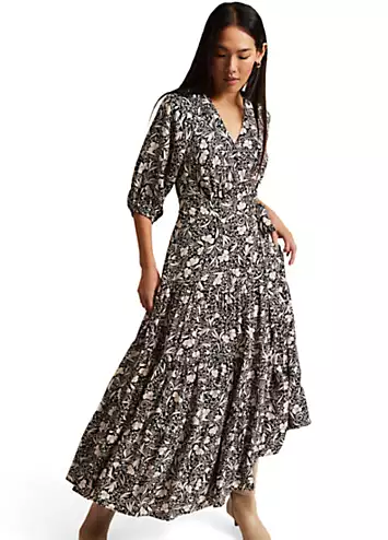 Kezia Floral Wrap Midi Dress by Phase Eight | Look Again