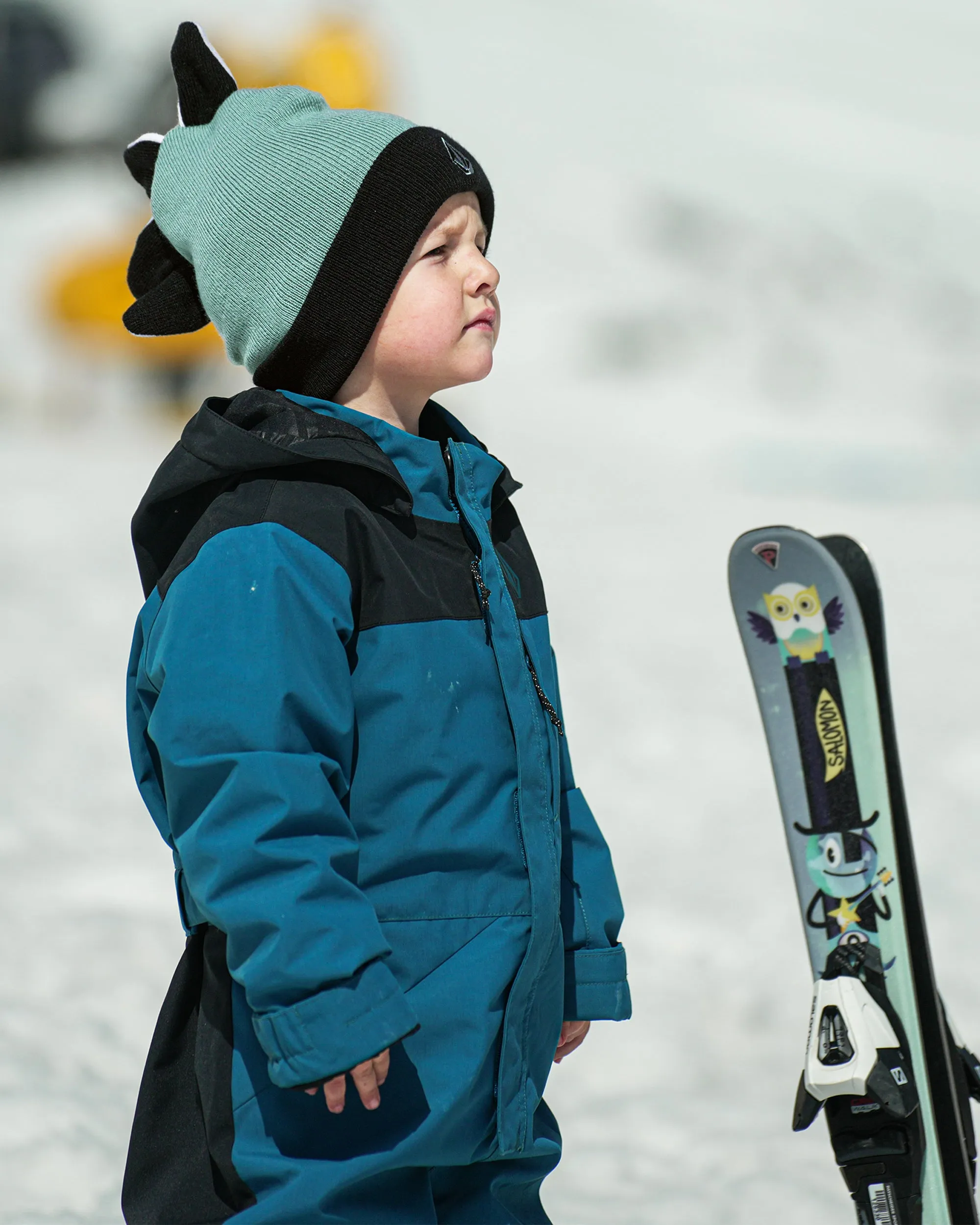 Kids Snow Creature Beanie - Wasabi