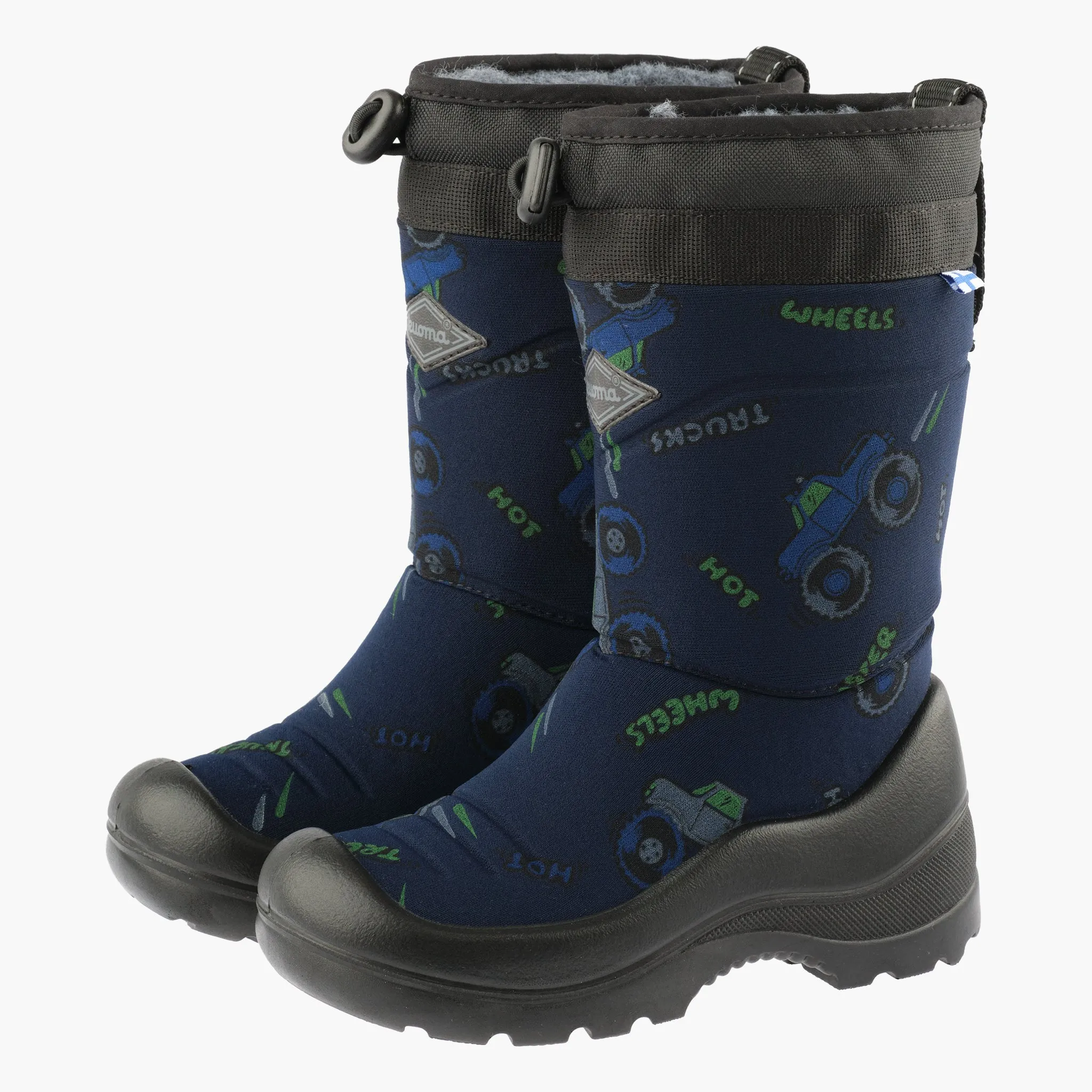 Kids winter boots Lumilukko, Blue Monster