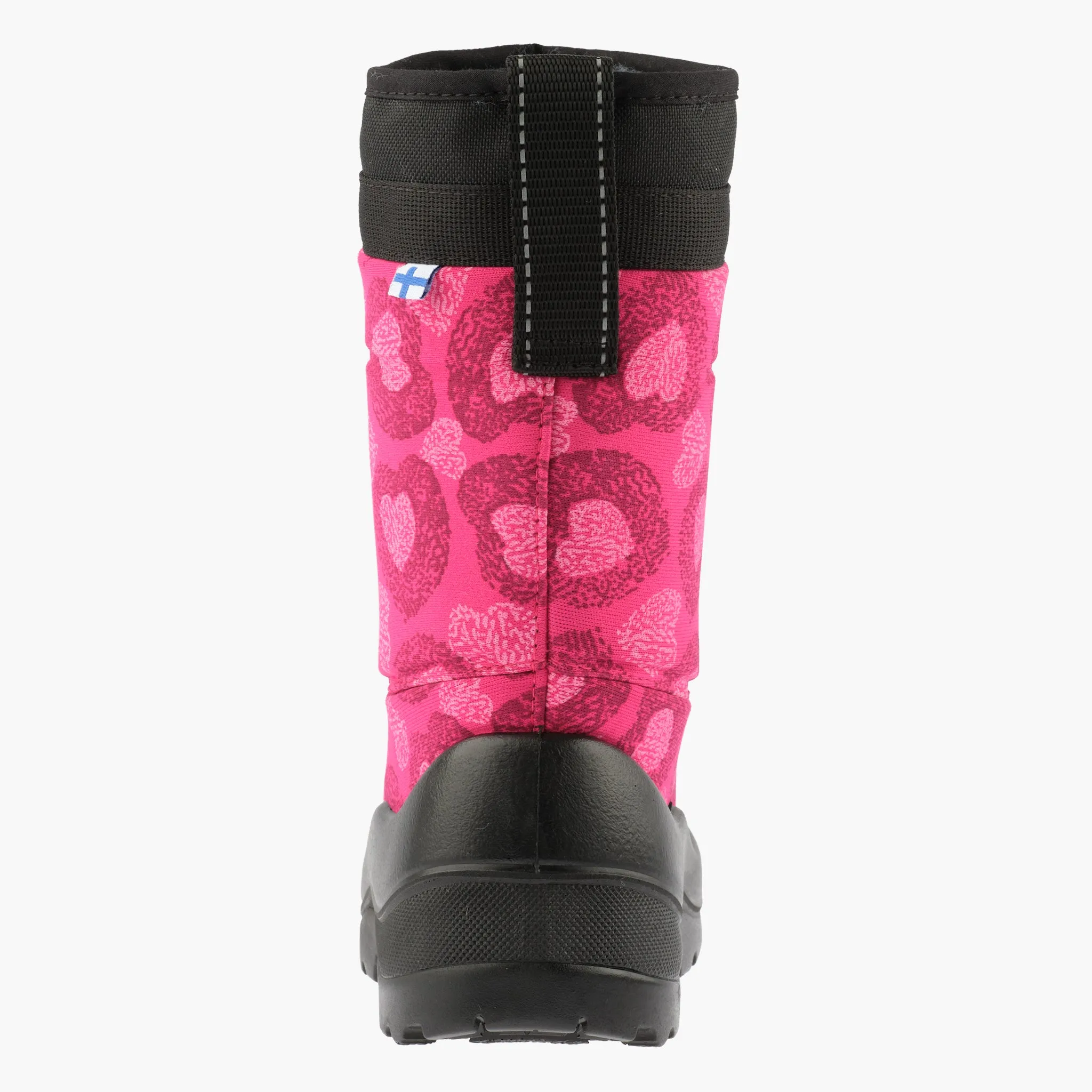 Kids winter boots Lumilukko, Pink Heart
