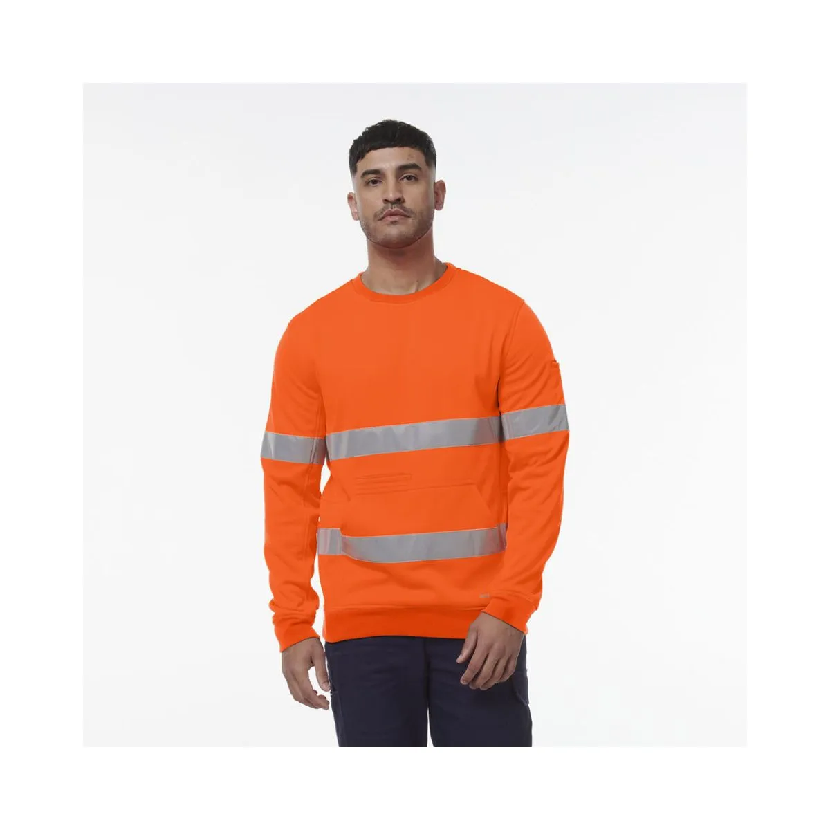 KingGee Reflective Crew Neck Fleece K55059