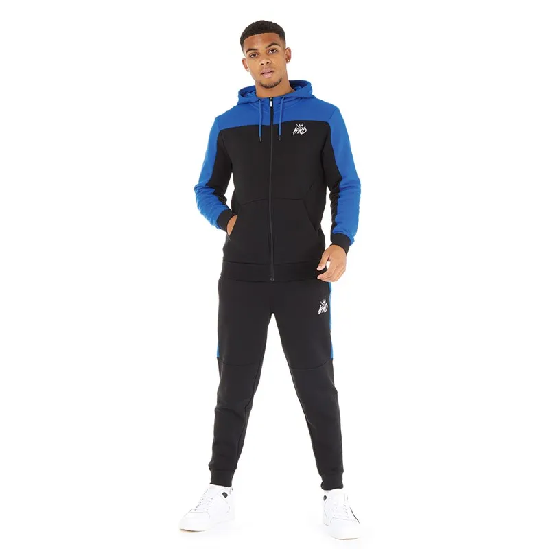 Kings Will Dream Mens Burton Tracksuit Black/White/Cobolt