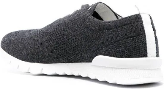 Kiton knitted low-top sneakers Grey