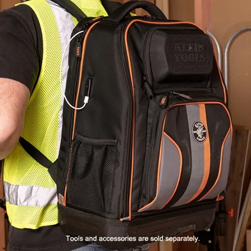 Klein Tradesman Pro™ XL Tech Tool Bag Backpack With 28 Pockets 62805BPTECH