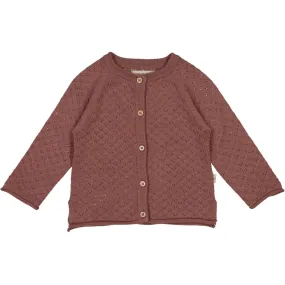 Knit Cardigan Hera - rose brown
