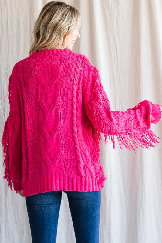 Knit Fringe Sweater