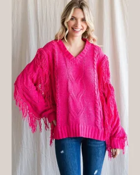 Knit Fringe Sweater