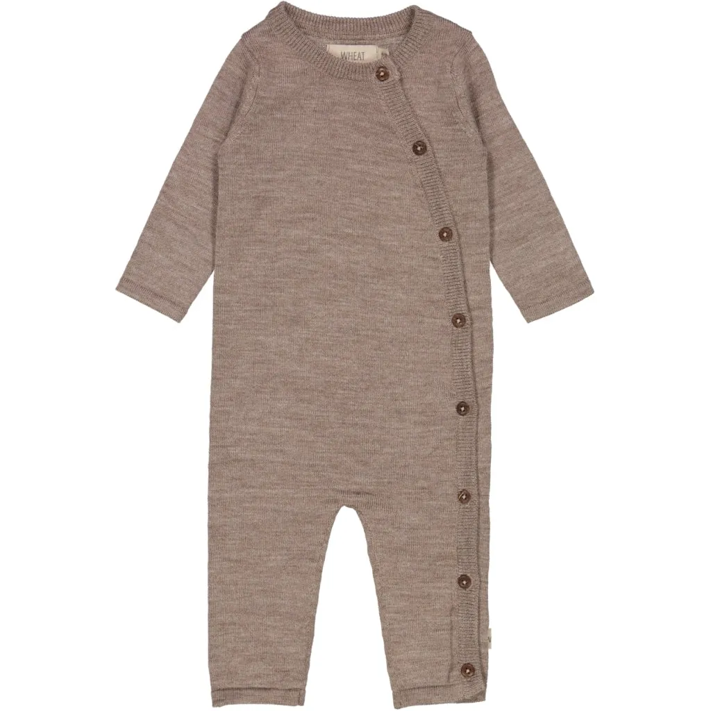 Knit jumpsuit Aden - hazel melange