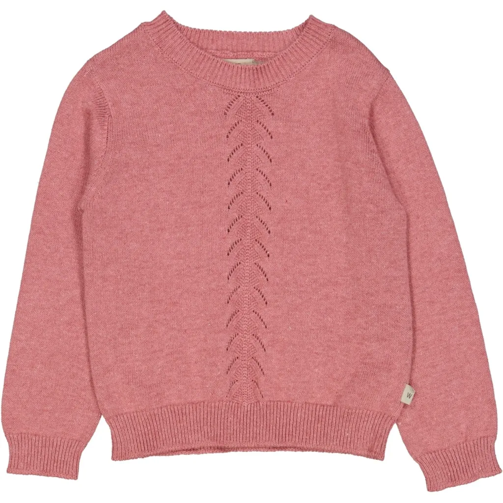 Knit Pullover Gaby - berry melange