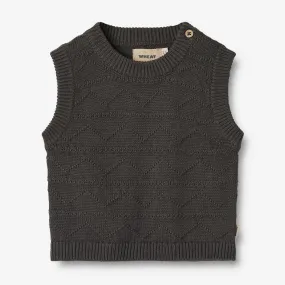Knit Vest Bobby - raven