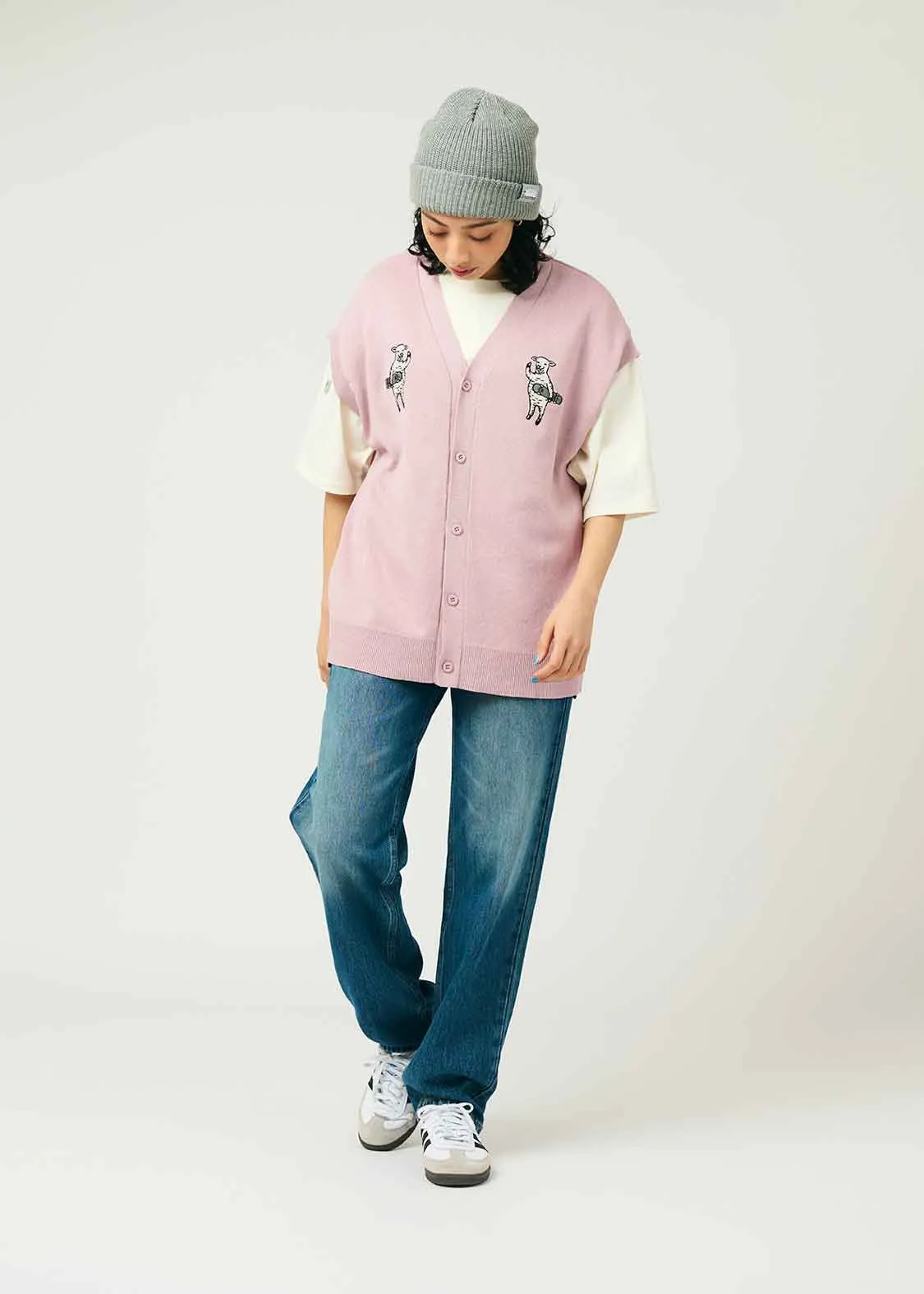 Knit Vest (Lamb Chop Skate)