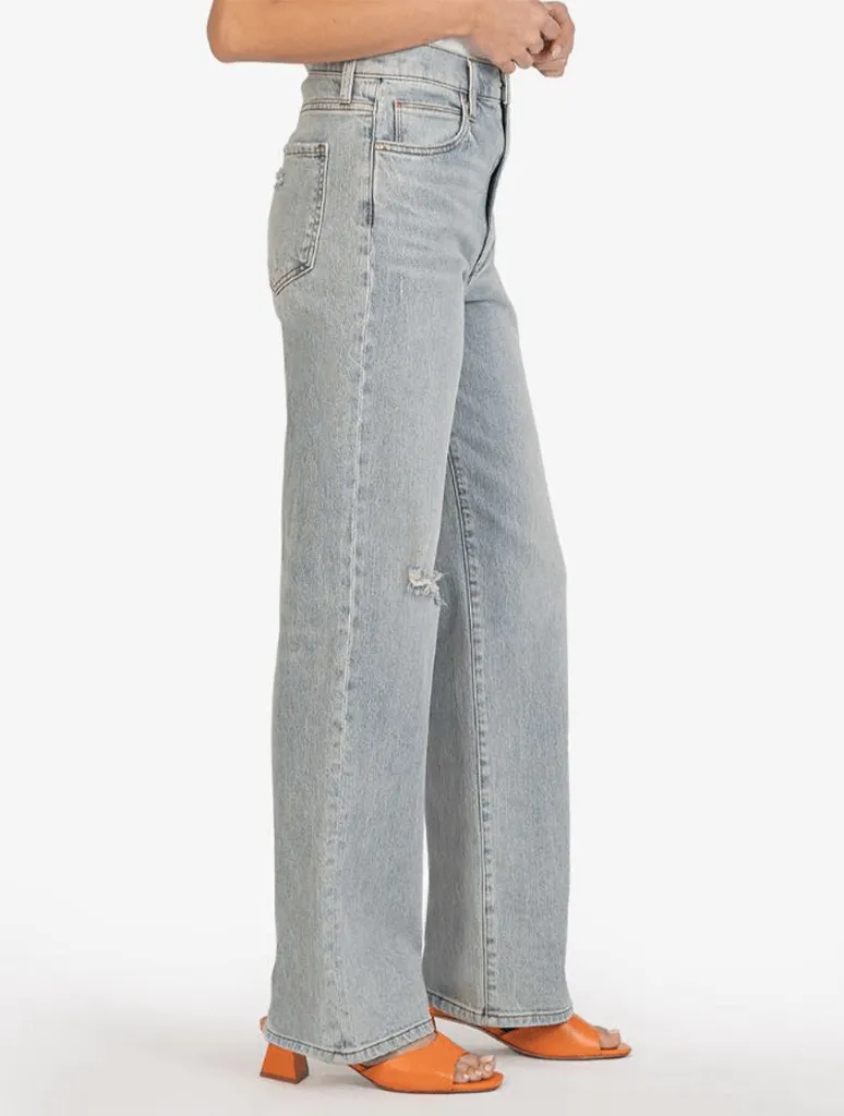 Kut From The Kloth Sienna High Rise Wide Leg Jeans in Dedication