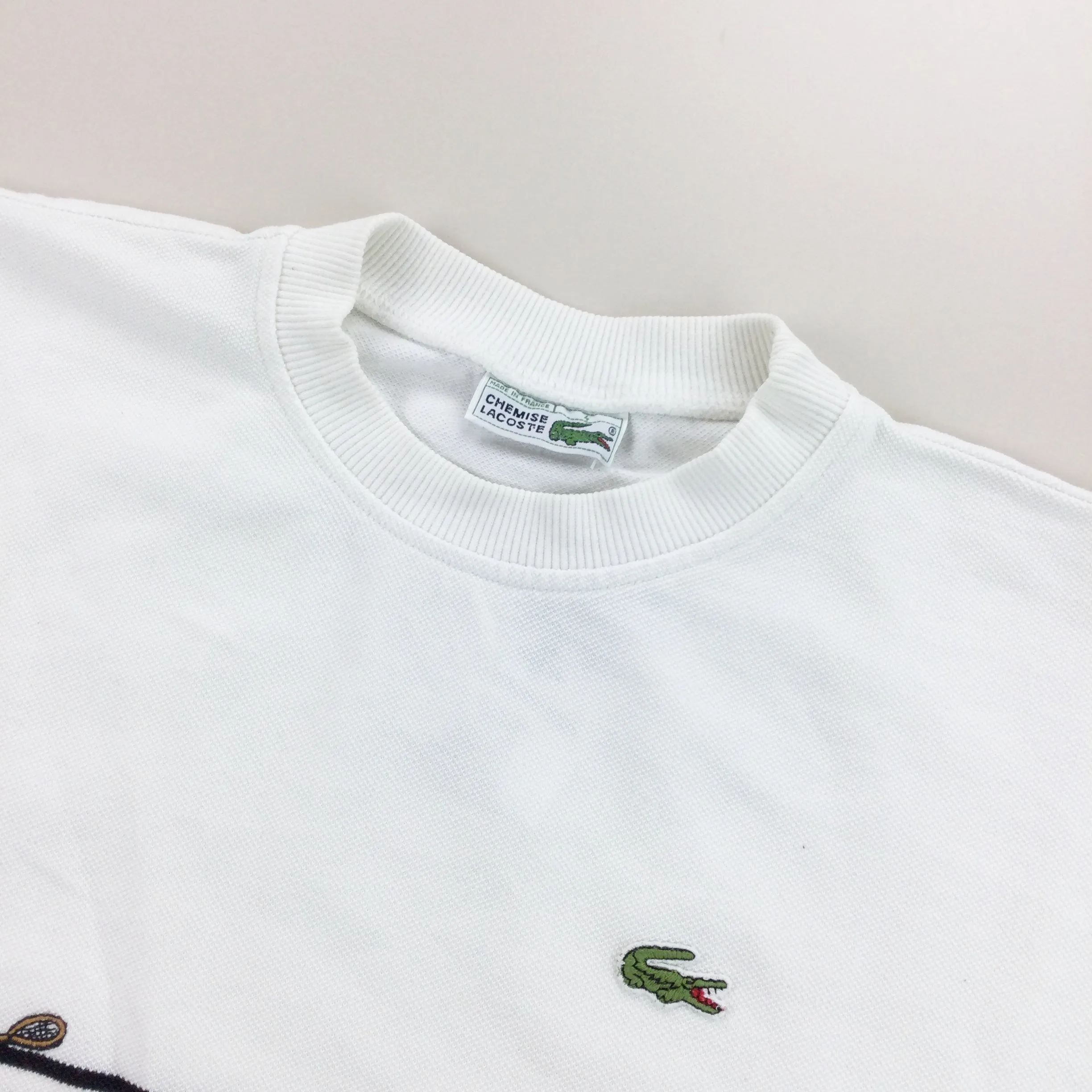 Lacoste 90s Tennis Sweatshirt - Large